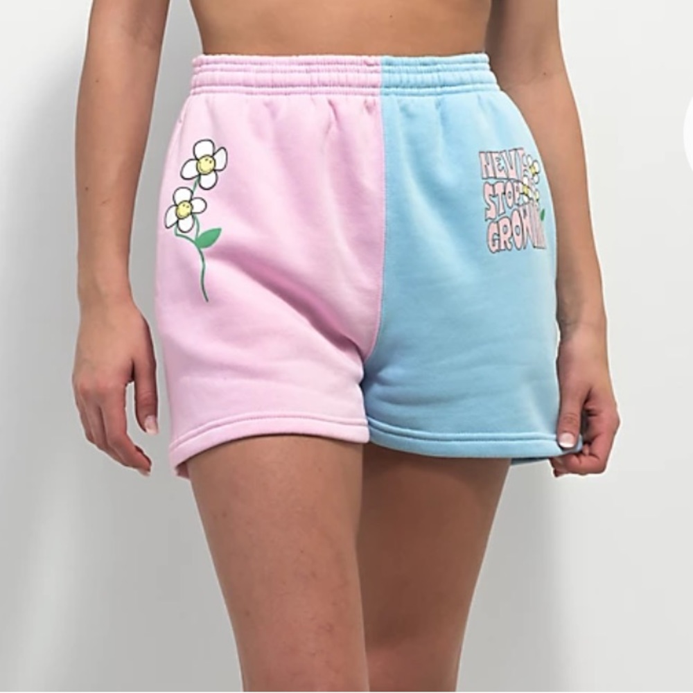 BSR by Samii Ryan Shorts size XL Split Pink blue